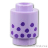 ラウンド ブロック 1 x 1 - タピオカドリンク：[Lavender / ラベンダー]