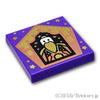 タイル 2 x 2 - 蛙チョコレートのカード「サラザール スリザリン」：[Dark Purple / ダークパープル]
