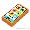 タイル 1 x 2 - たぬきち特製スマートフォン(どうぶつの森)：[Orange / オレンジ]
