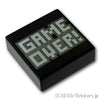 タイル 1 x 1 - GAME OVER：[Black / ブラック]
