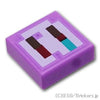 タイル 1 x 1 - デバウアーの鼻(マインクラフト)：[Md,Lavender / ミディアムラベンダー]