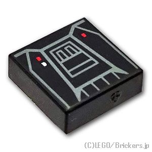 LEGO® レゴ パーツ 6518816 タイル 1 x 1 - SW モフ ギデオンジェットパック：[Black / ブラック] 3070pb359-026 