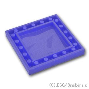 LEGO® パーツ 6442193 ブロック 6 x 6 x 2/3 - クリスタル：[Satin Tr - Purple / サテントランスパープル] 3160-365 