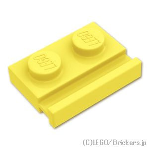 LEGO® パーツ 6296519 プレート 1 x 2 - ドアレール：[Bt,Lt Yellow / ブライトライトイエロー] 32028-226 
