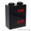 ブロック 1 x 2 x 2 - ONとOFF：[Black / ブラック]