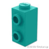 ブロック 1 x 1 x 1 2/3 - 1面スタッド：[Dark Turquoise / ダークターコイズ]