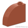 カーブ スロープ 1 x 3 x 2 - ホロースタッド：[Reddish Brown / ブラウン]