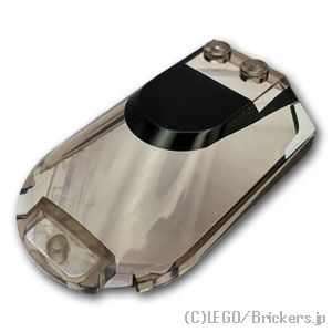 LEGO® レゴ パーツ 6438734 ウィンドスクリーン 6 x 4 x 1 1/3 - フラックルーフ：[Tr,Brown / トランスブラウン] 3384pb02-111 