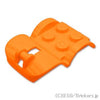 マッドガード 4 x 2 2/3 x 2/3 - ミニカート用：[Orange / オレンジ]