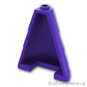LEGO® パーツ 6249412/6331923 タワー ルーフ 2 x 4 x 4 - ハーフコーン：[Dark Purple / ダークパープル] 35563-268 