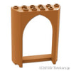 パネル 2 x 6 x 6 - ゴシックアーチ：[Md,Nougat / ミディアムヌガー]
