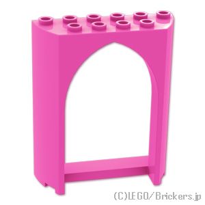 LEGO® パーツ 6560605 パネル 2 x 6 x 6 - ゴシックアーチ：[Dark Pink / ダークピンク] 35565-221 