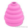 コーン 2 x 2 x 1 2/3 - スタックリング(蜂の巣/綿菓子)：[Bright Pink / ブライトピンク]