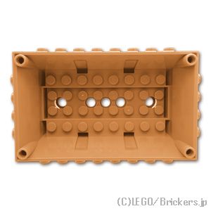 LEGO® パーツ 6433370 トロッコ ボディ 6 x 10 x 3 2/3：[Md,Nougat / ミディアムヌガー] 3559-137 
