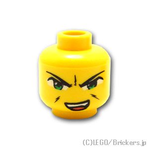 LEGO® パーツ 4290452 ミニフィグ デュアルヘッド - エクソ・フォース HA-YA-TO：[Yellow / イエロー] 3626pb0017-024 
