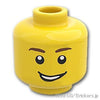 ミニフィグ ヘッド - キメスマイル：[Yellow / イエロー]