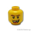 ミニフィグ ヘッド - 歯欠けの悪役スマイル：[Yellow / イエロー]