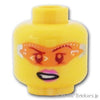ミニフィグ ヘッド - サングラスをかけた女性：[Yellow / イエロー]