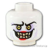 ミニフィグ デュアルヘッド - ピエロの邪悪な笑顔 / 怯えた顔：[White / ホワイト]