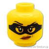 ミニフィグ ヘッド -アイマスクと赤い口紅：[Yellow / イエロー]