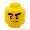 ミニフィグ デュアルヘッド - 笑顔のコール/怒り顔のコール：[Yellow / イエロー]