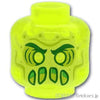 ミニフィグ ヘッド - スライムマウスのゴースト：[Tr,Neon Green / トランスネオングリーン(蛍光)]