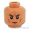 ミニフィグ ヘッド - 頬コケのキリリ顔：[Nougat / ヌガー]