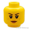 ミニフィグ デュアルヘッド - そばかすの自然な笑顔 / 弾ける笑顔：[Yellow / イエロー]