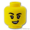 ミニフィグ ヘッド - 女性の笑顔：[Yellow / イエロー]