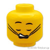 ミニフィグ デュアルヘッド - 銀色のブレースを付けたジェイデン/口を開けて眠るジェイデン：[Yellow / イエロー]