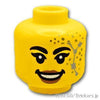 ミニフィグ ヘッド - 星座のアザのある女性：[Yellow / イエロー]