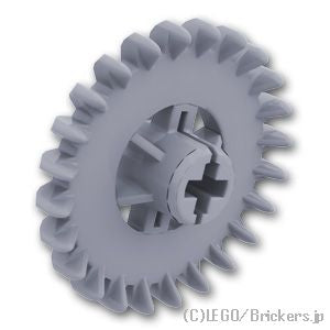 LEGO® パーツ 4211434 テクニック トゥースクラウンギア - 24歯：[Light Bluish Gray / グレー] 3650b-194 