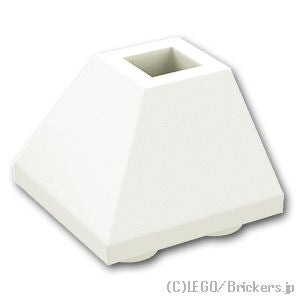 LEGO® パーツ 367601/4240165/4253858/6138740 逆コーナー スロープ 45°- 2 x 2：[White / ホワイト] 3676-001 