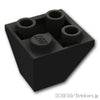 逆コーナー スロープ 45°- 2 x 2：[Black / ブラック]