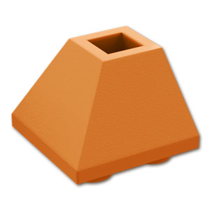LEGO® パーツ 6325922 逆コーナー スロープ 45°- 2 x 2：[Dark Orange / ダークオレンジ] 3676-038 