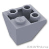 逆コーナー スロープ 45°- 2 x 2：[Light Bluish Gray / グレー]