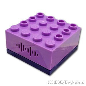 LEGO® パーツ 6432415 エレクトリック - サウンドブリック 4 x 4：[Dark Purple / ダークパープル] 3677c01-268