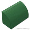 カーブ スロープ 1 x 2 x 1：[Dark Green / ダークグリーン]
