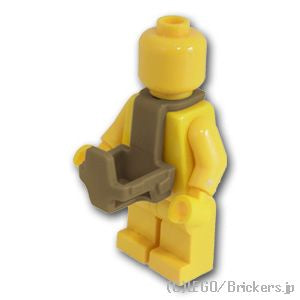LEGO® パーツ 6233539 ベビーキャリア：[Dark Tan / ダークタン] 37822-138 