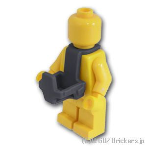 LEGO® パーツ 6328144 ベビーキャリア：[Dark Bluish Gray / ダークグレー] 37822-199 