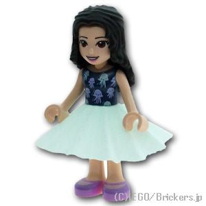 LEGO® パーツ 6253950 ファブリック スカート- ミニドール：[Light Aqua / ライトアクア] 38159-323 