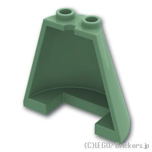 LEGO® パーツ 6351382 ハーフ コーン 4 x 2 x 3：[Sand Green / サンドグリーン] 38317-151 
