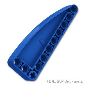 テクニック リフトアーム 3×9 - L型カーブ：[Blue / ブルー]