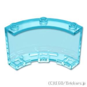 LEGO® パーツ 6444526/6510115 シリンダー 4 x 4 x 3 - クォーター：[Tr,Lt Blue / トランスライトブルー] 4041-042 