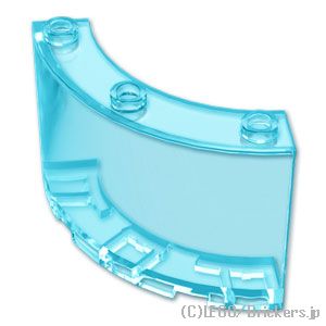 LEGO® パーツ 6444526/6510115 シリンダー 4 x 4 x 3 - クォーター：[Tr,Lt Blue / トランスライトブルー] 4041-042