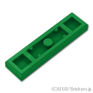 プレート 1 x 4 - エッジスタッド：[Green / グリーン]
