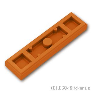 LEGO® パーツ 6257603 プレート 1 x 4 - エッジスタッド 溝付き：[Dark Orange / ダークオレンジ] 41740-038 