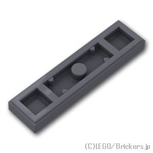 LEGO® パーツ 6257592 プレート 1 x 4 - エッジスタッド 溝付き：[Dark Bluish Gray / ダークグレー] 41740-199 