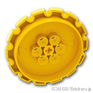 LEGO® パーツ 6253463 テクニック トレッド(キャタピラ) スプロケット ホイール EXラージ：[Yellow / イエロー] 42529-024 