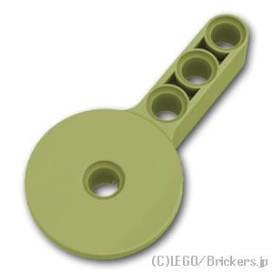 LEGO® パーツ 6027698 テクニック ローテーションジョイントディスク リフトアーム 3L：[Olive Green / オリーブグリーン] 44225-155 